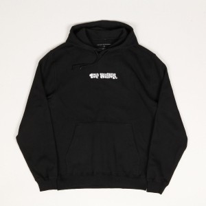 Top Heavy Throwie Emb Hoodie Black